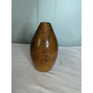 SOLID handmade 7" WOOD vase Bohemian Rustic farmhouse cabin natural nature style